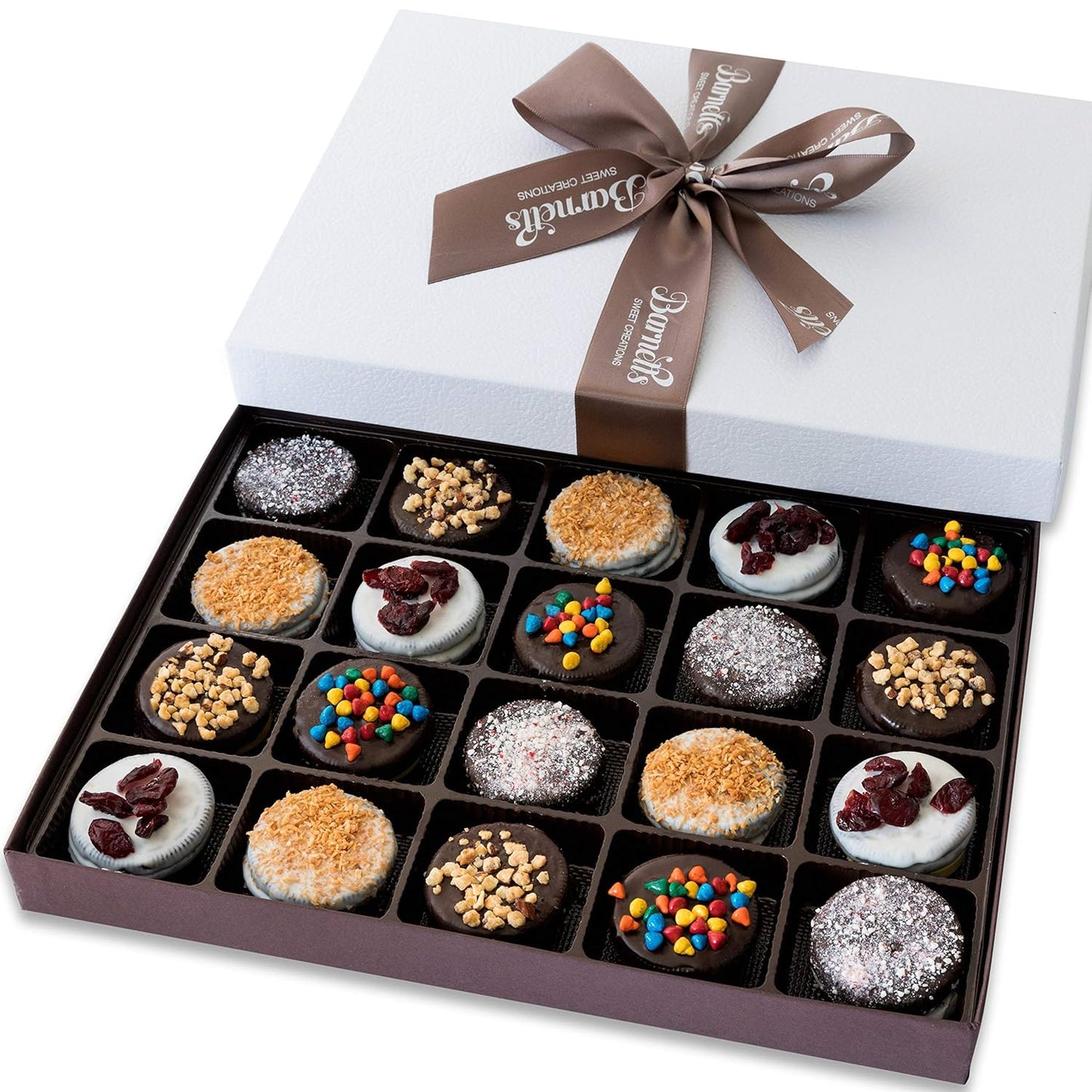 Gourmet Bundle, Elegant Chocolate Covered Biscotti & Sandwich Cookies, Unique Food Gift Ideas