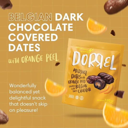 Dorel Belgian Dark Chocolate Covered Medjool Dates Stuffed