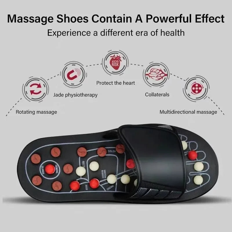 Acupoint Massage Slippers Therapy Massager Shoes For Home Feet Unisex