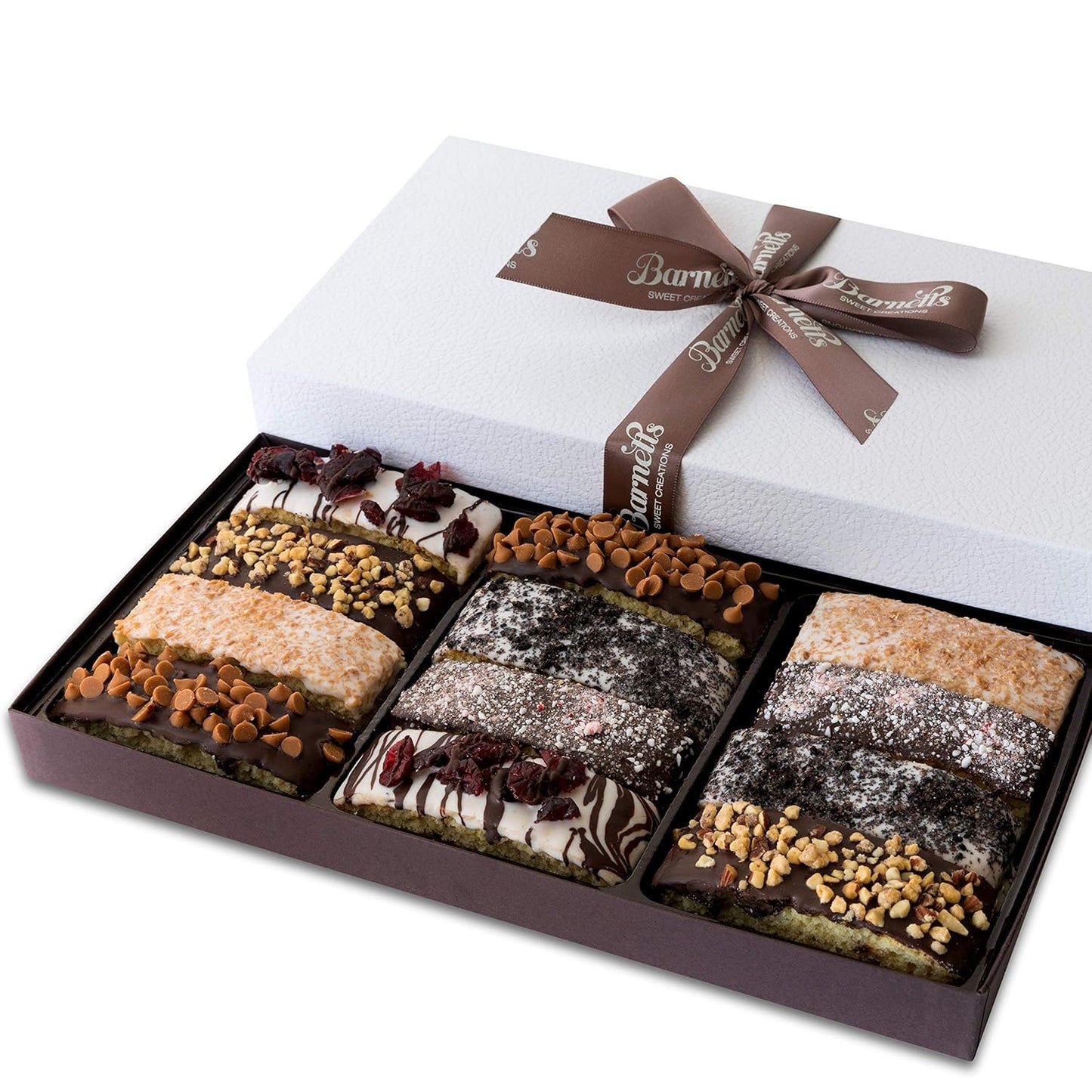 Gourmet Bundle, Elegant Chocolate Covered Biscotti & Sandwich Cookies, Unique Food Gift Ideas