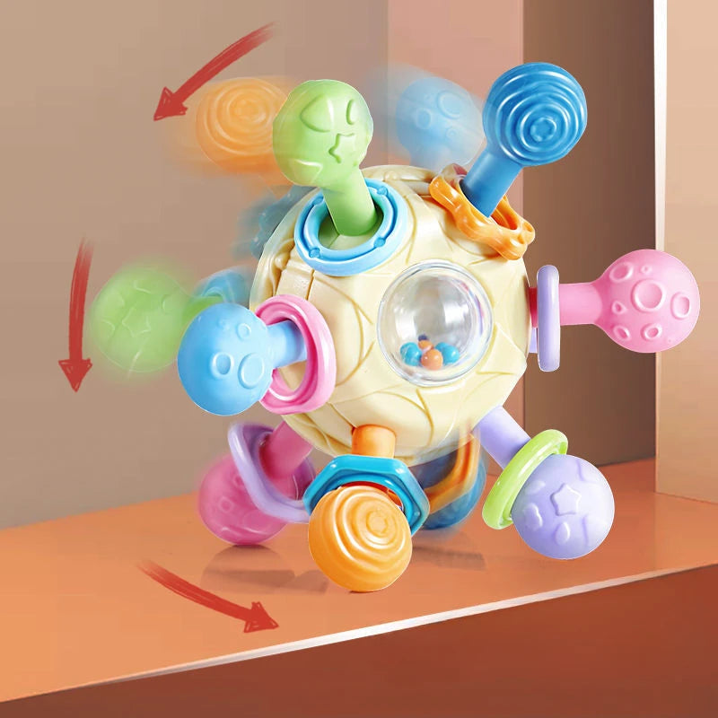 Rotating Rattle Ball Grasping Baby Activity Development Toy