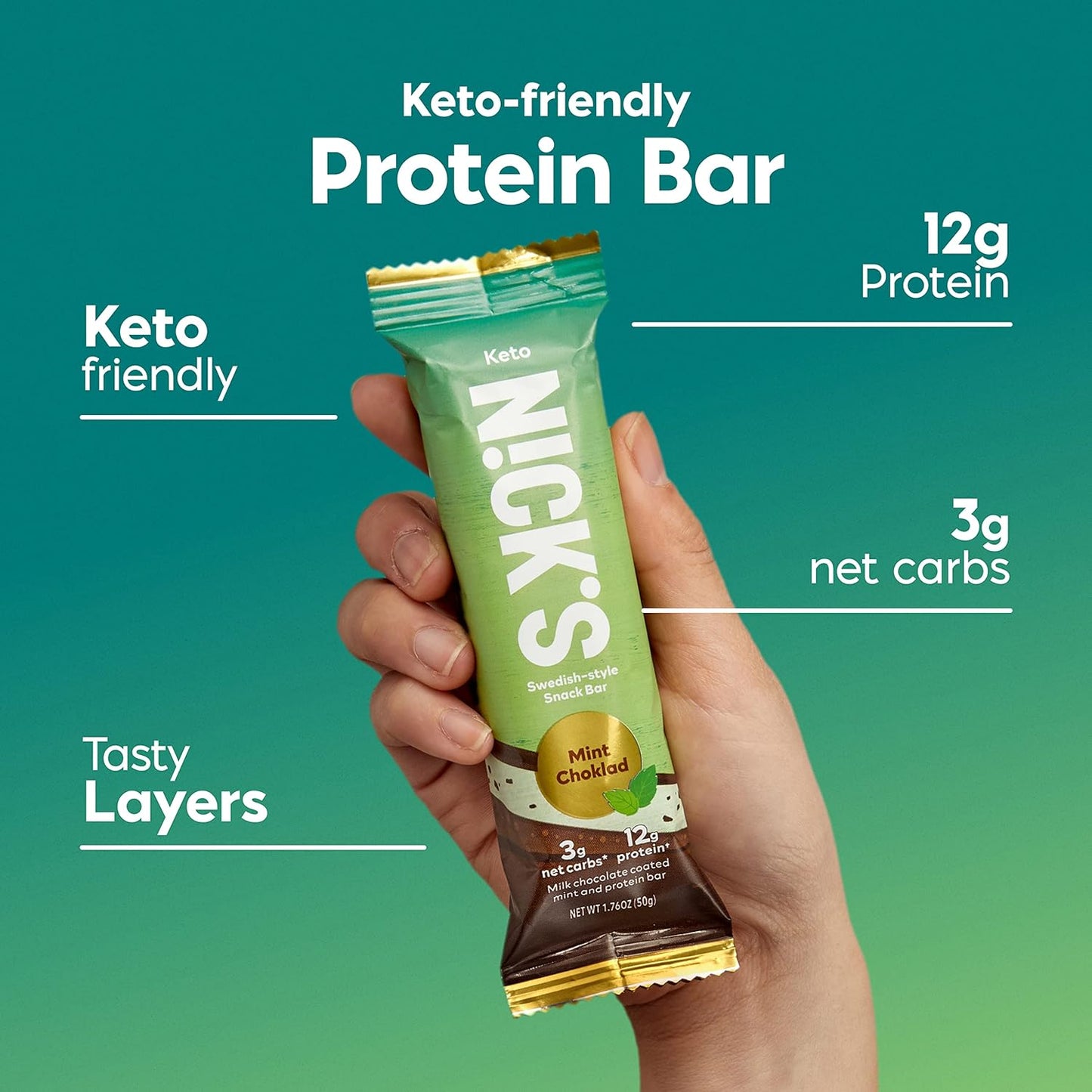 NICKS Protein Bar Mint Chocolate