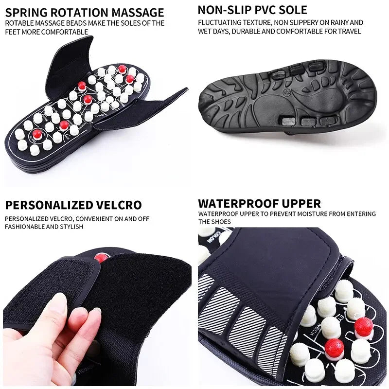 Acupoint Massage Slippers Therapy Massager Shoes For Home Feet Unisex